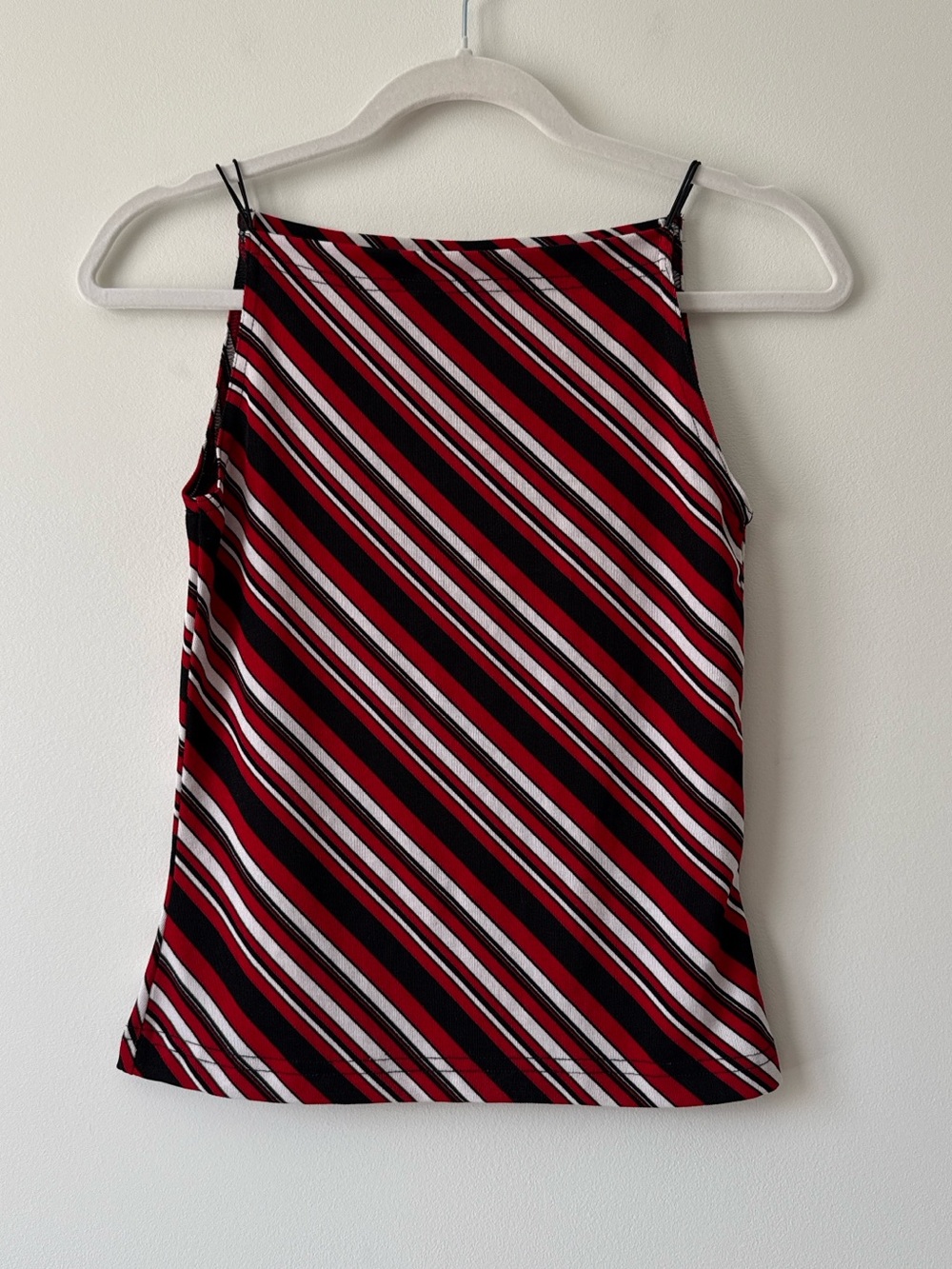 Vintage Y2k IZ Byer striped tank top office siren grunge indie red black size M